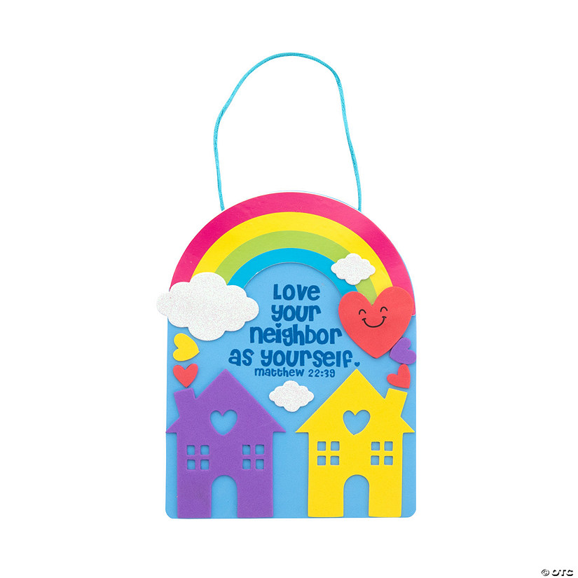 Love Thy Neighbor Sign Craft Kit - Makes 12 Image