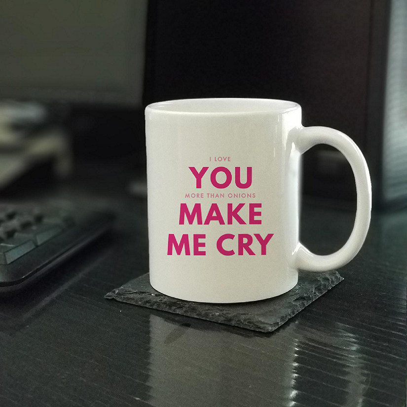 Love You More Than Onions ceramic mug Image
