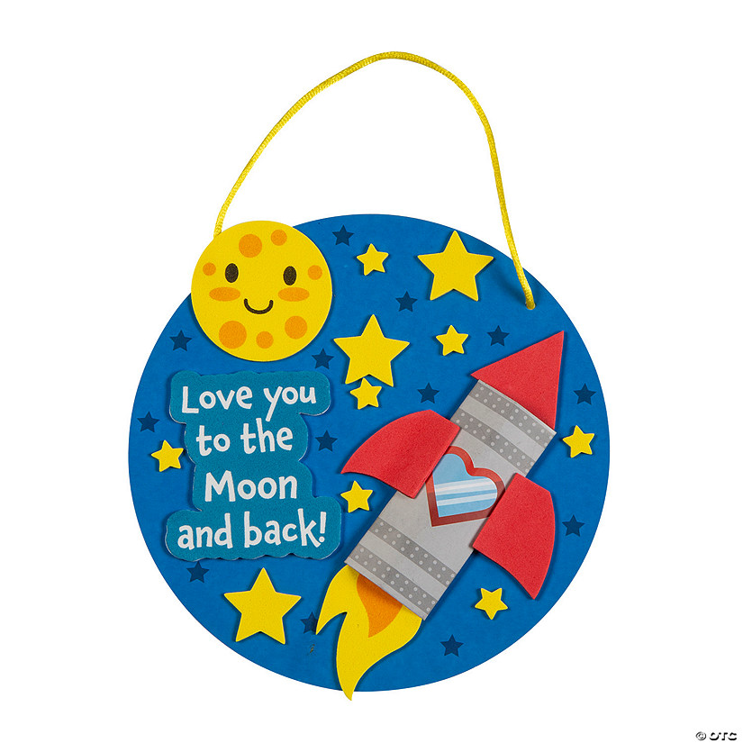 Love You to the Moon & Back Sign Craft Kit - Makes 12 Image