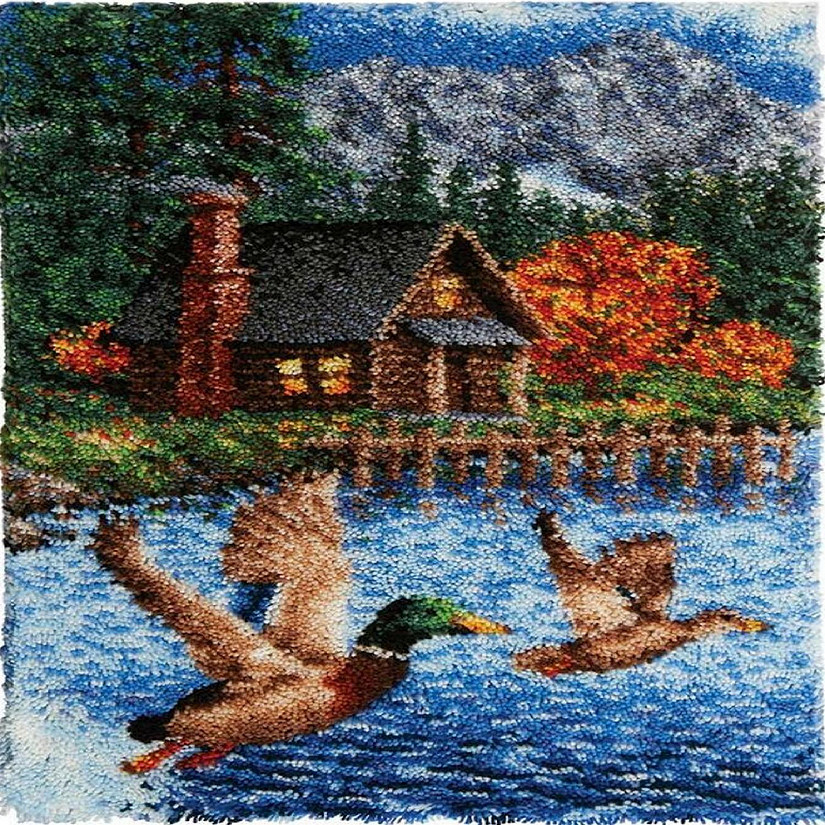 Ducks Rug Making Latch Hooking Kit (87x61cm Printed