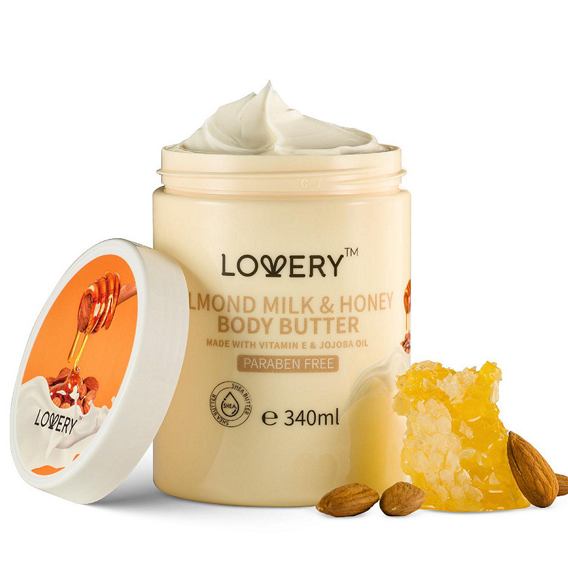 Lovery Almond Milk and Honey Whipped Body Butter - 2 Pack - 23 Ounces Image