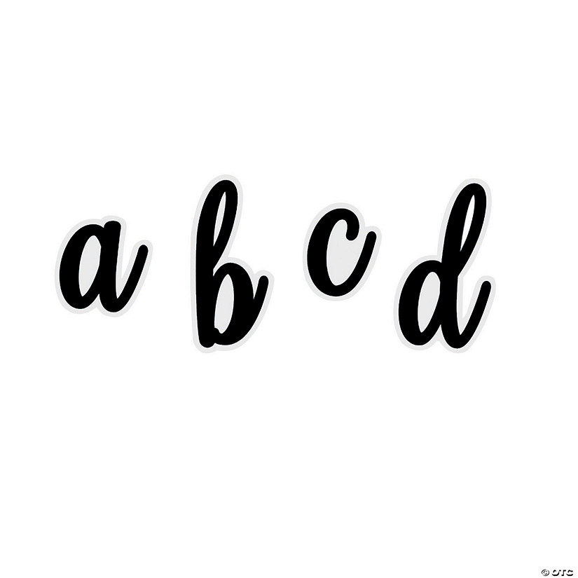 Lowercase Script Bulletin Board Letters Oriental Trading