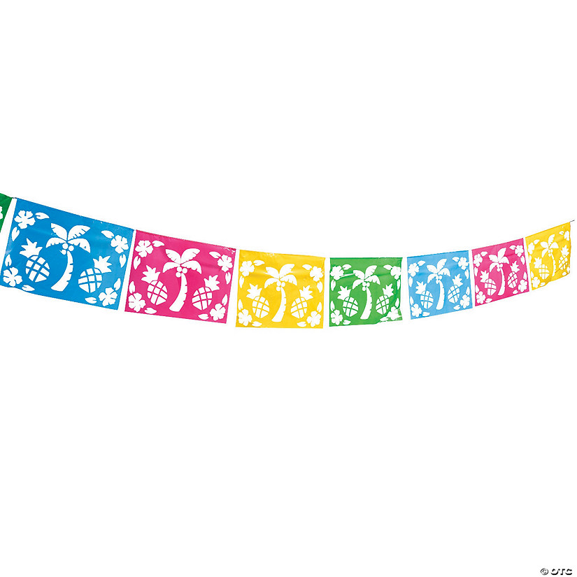 Luau Cut-Out Pennant Banner Image