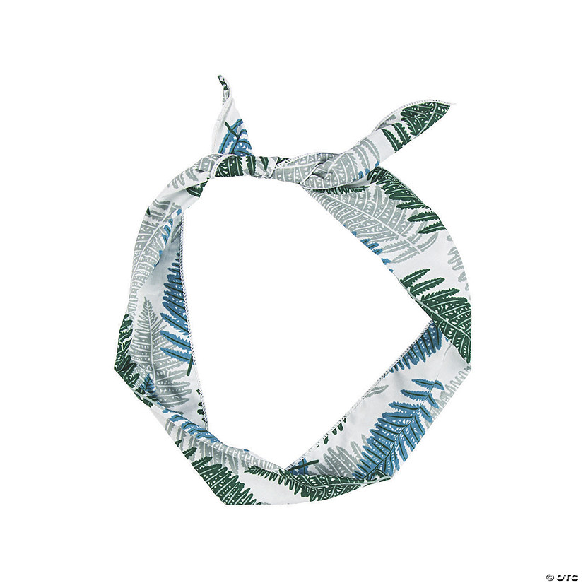 Luau Palm Print Wired Headbands - 6 Pc. Image
