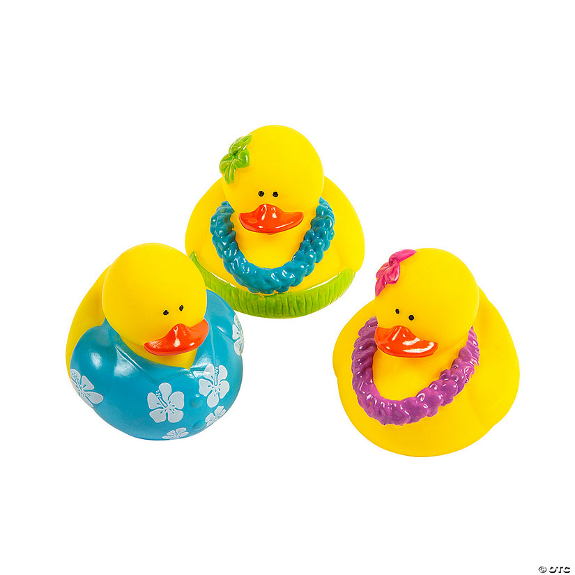 Luau Rubber Ducks - 12 Pc. Image