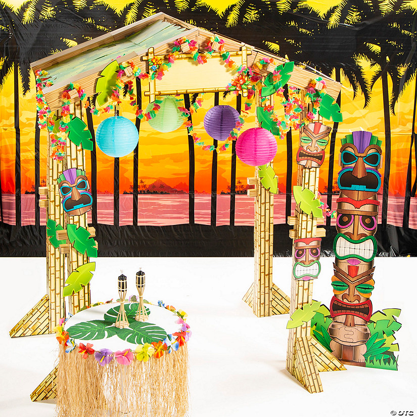 Luau Scene Setter Décor Kit Oriental Trading