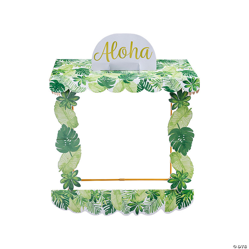 Luau Tabletop Hut with Frame - 6 Pc. Image