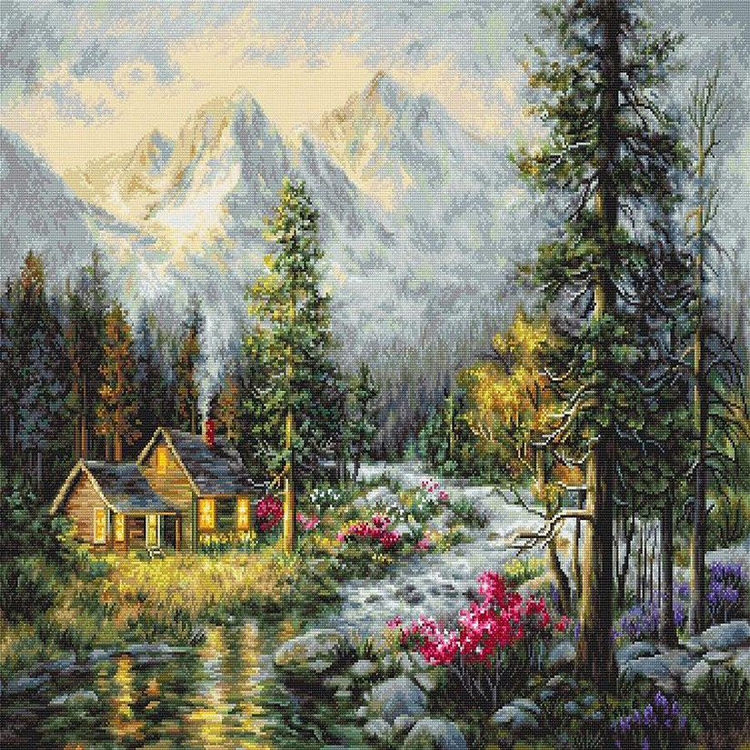 Luca-S - Camper's Cabin B610L Counted Cross-Stitch Kit Image