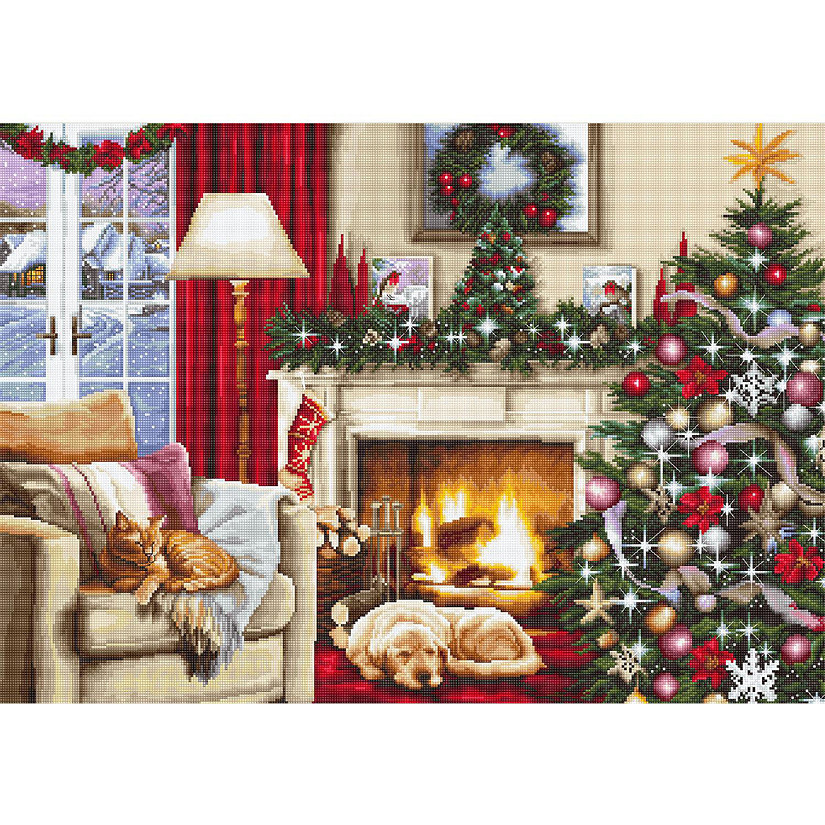 Luca-s Christmas interior Counted Cross-Stitch Kit Image