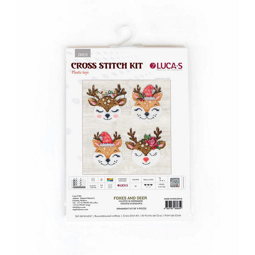 Luca-s Foxes and Deer JK032L Counted Cross-Stitch Kit Image