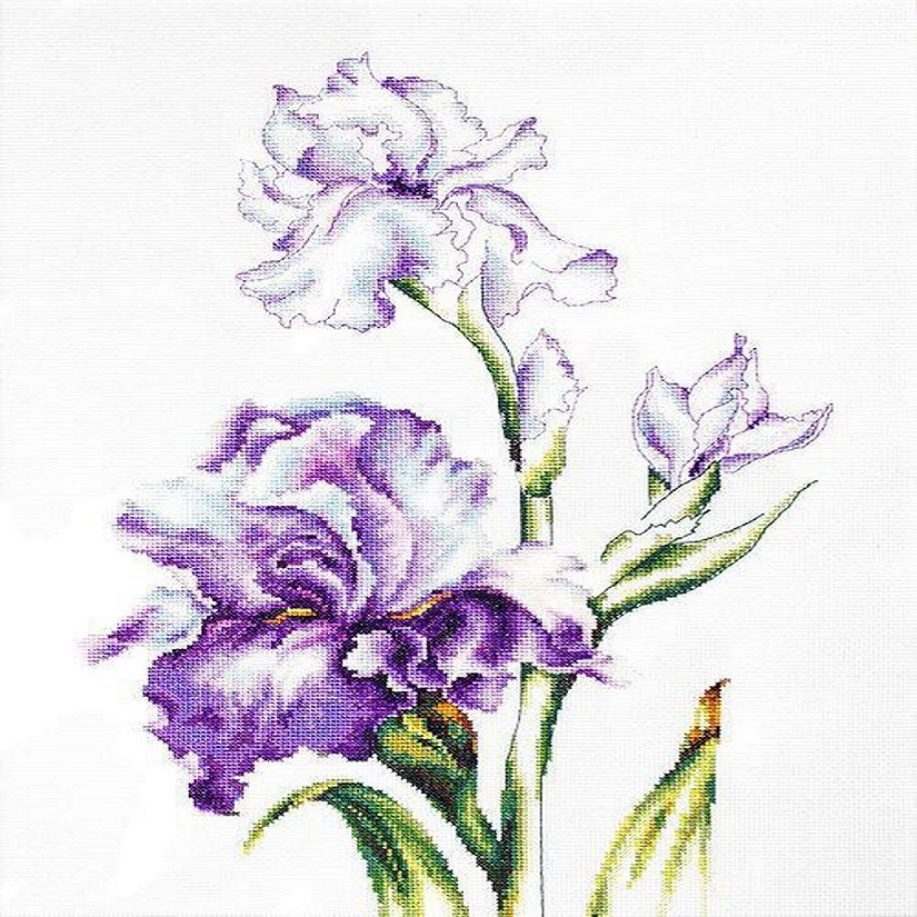 Luca-S - Irises B2251L Counted Cross-Stitch Kit Image