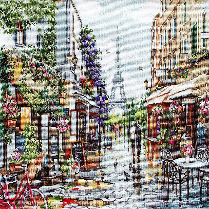 Luca-S - Paris in Flowers B2365L Counted Cross-Stitch Kit Image
