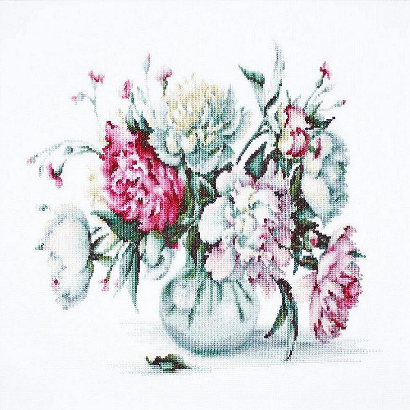 Luca-S - Peonies B2263L Counted Cross-Stitch Kit Image
