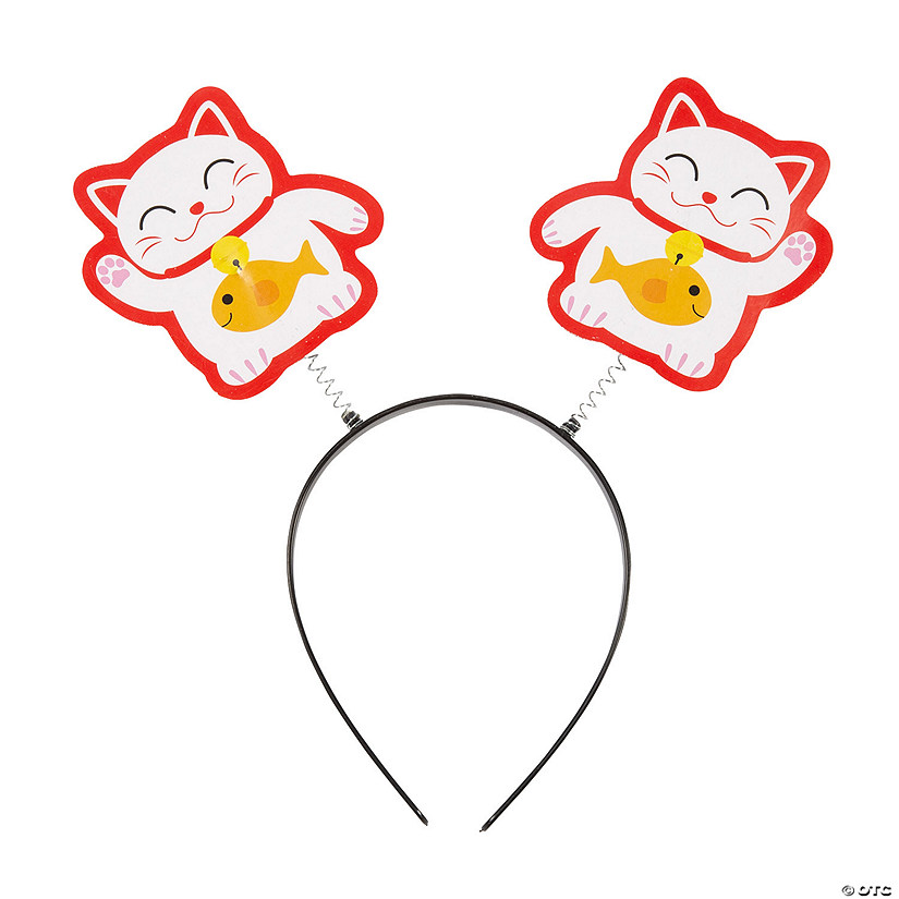 Lucky Cat Lunar New Year Head Boppers - 12 Pc. Image