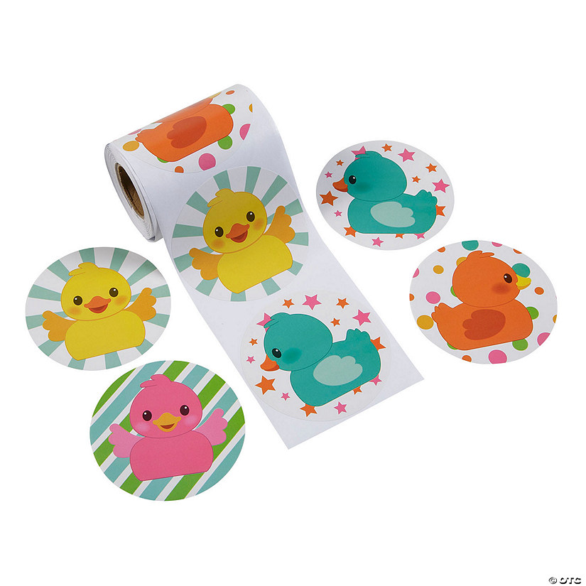 Lucky Duck Sticker Roll - 100 Pc. Image