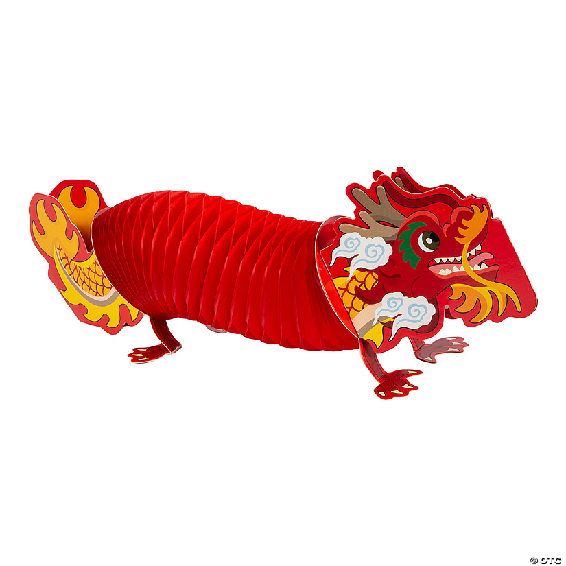 Lunar New Year Dragon Honeycomb Centerpieces - 3 Pc. Image