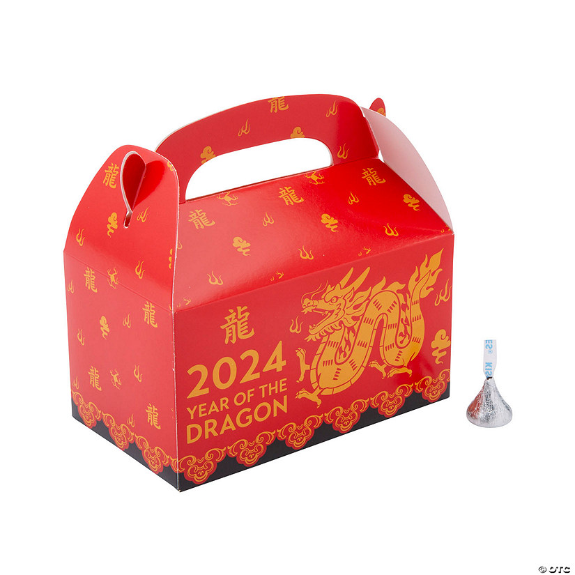 Lunar New Year of the Dragon Favor Boxes - 12 Pc. Image