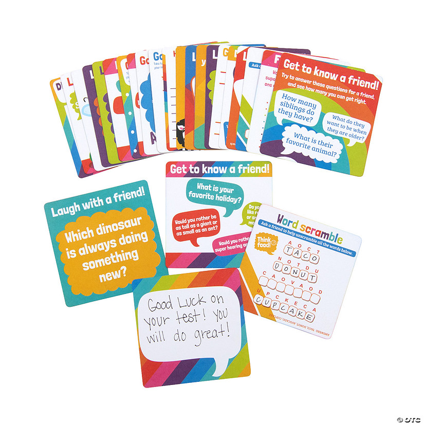 Lunch Box Conversation Starter Game Cards - 30 Pc. Image