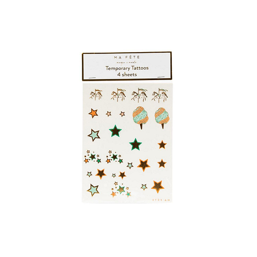 Ma Fete Circus Temporary Tattoos Image