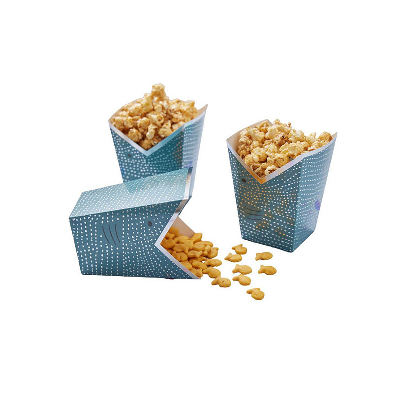 Ma Fete Whale Shark Popcorn Boxes, (12) Image