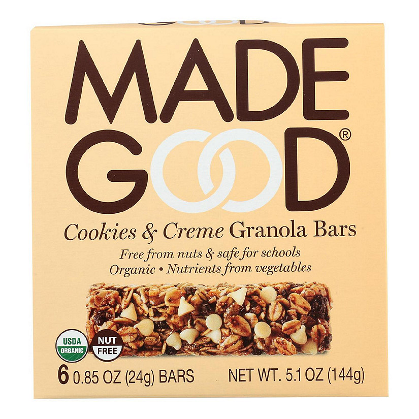 Made Good - Granola Bar Cookies & Cream - Case of 6 - .85 OZ Image