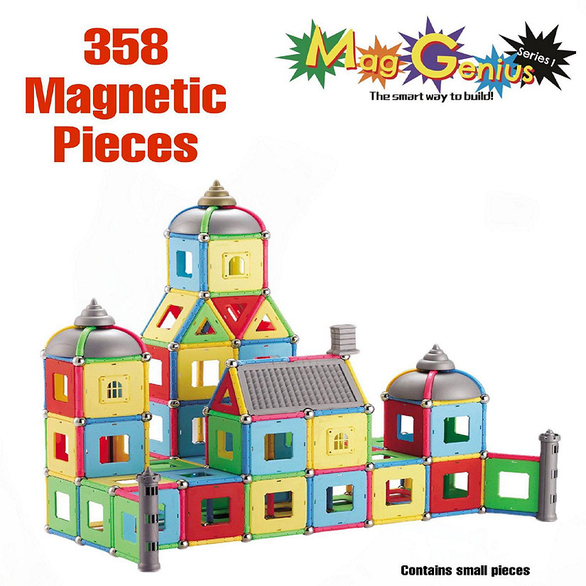 MAG GENIUS - 358 MAGNETIC BUILDING STICKS - TILES & ACCESSORIES STEM Image