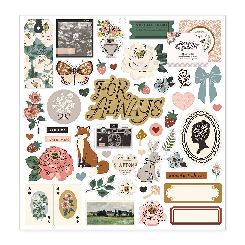 Maggie Holmes Forever Fields Large Foam Stickers-48 Pieces Image