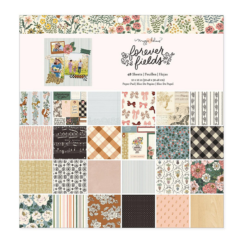 Maggie Holmes Forever Fields Single- Sided Paper Pad 12"X12"-48 Sheets Image
