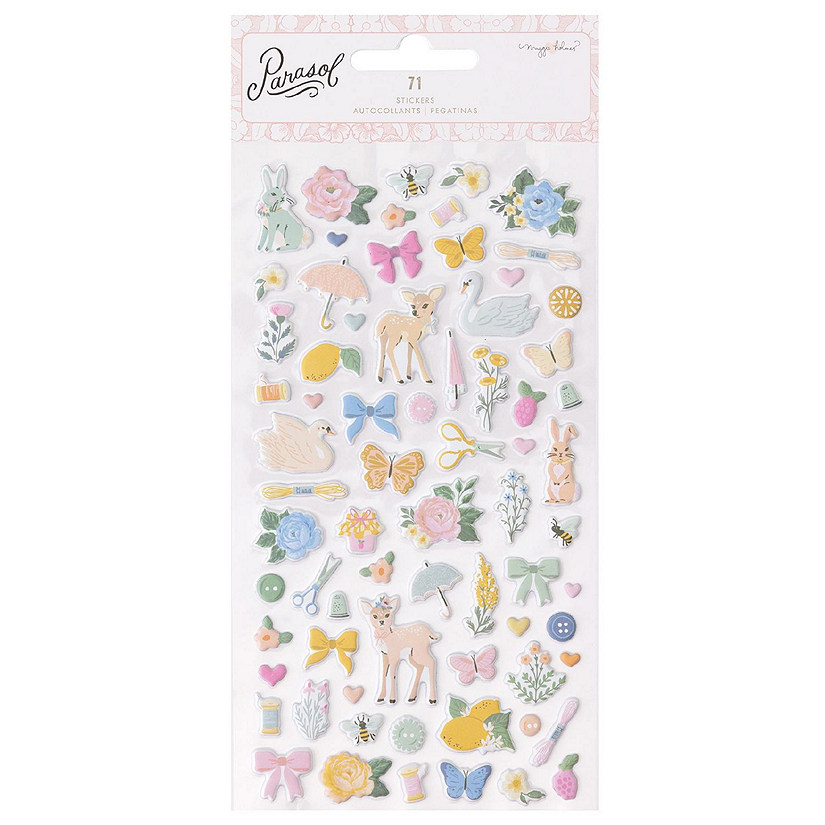 Maggie Holmes Parasol Puffy Stickers-71/Pkg Image