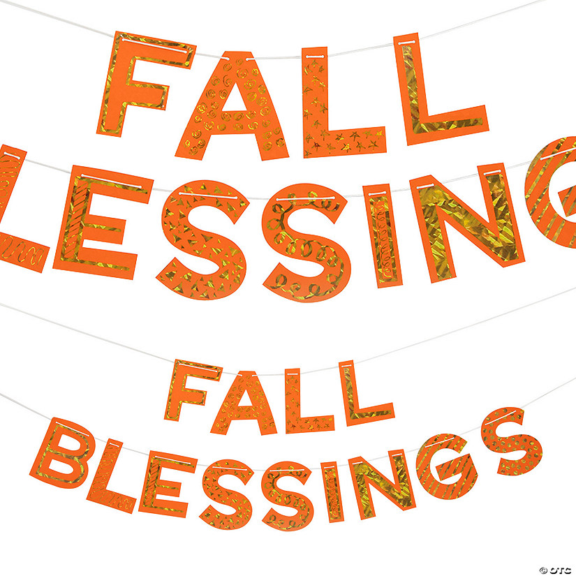 Magic Color Scratch Fall Blessings Banner - 14 Pc. Image