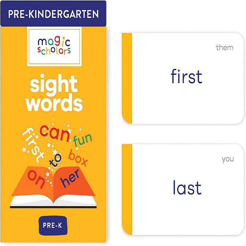 Magic Scholars Sight Words Flash Cards Pack Dolch Fry High Frequency ...