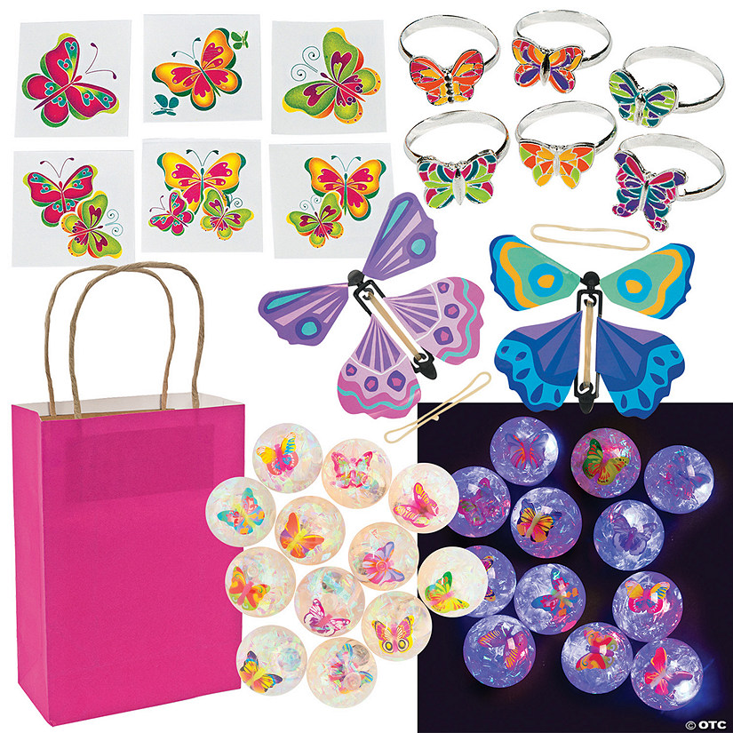 Magical Butterfly Party Favor Kit for 12 &#8211; 120 Pc.  Image