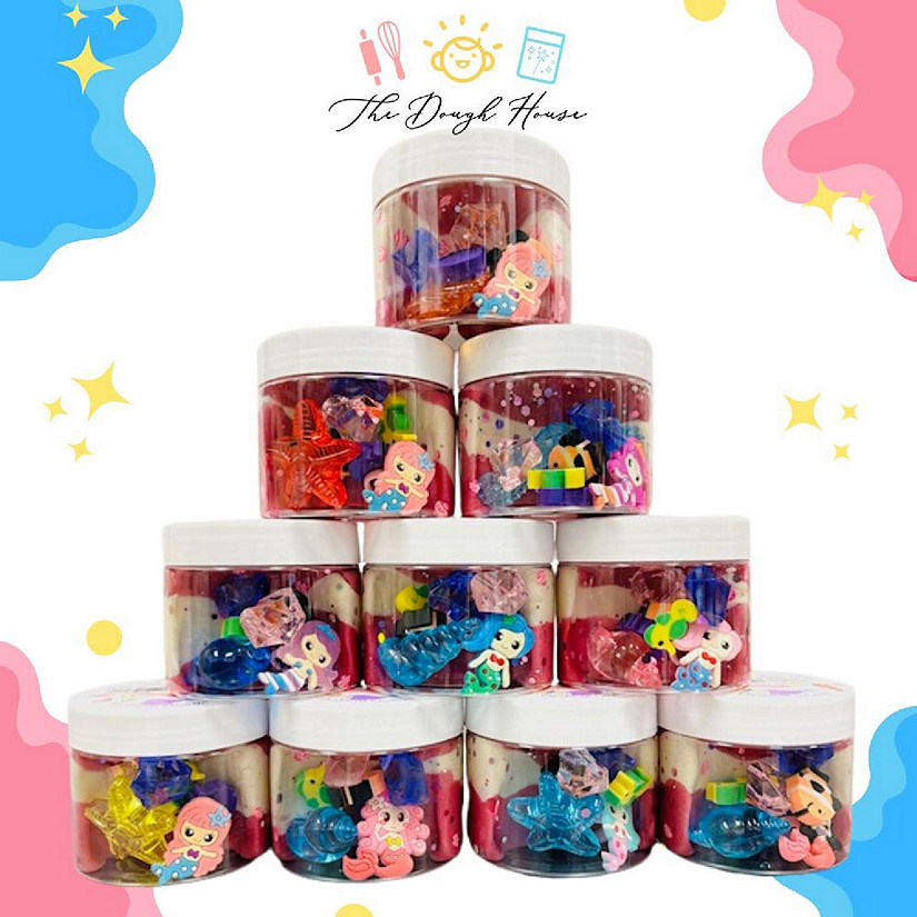 MAGICAL DOUGH MERMAID JARS, 12 PACK Image