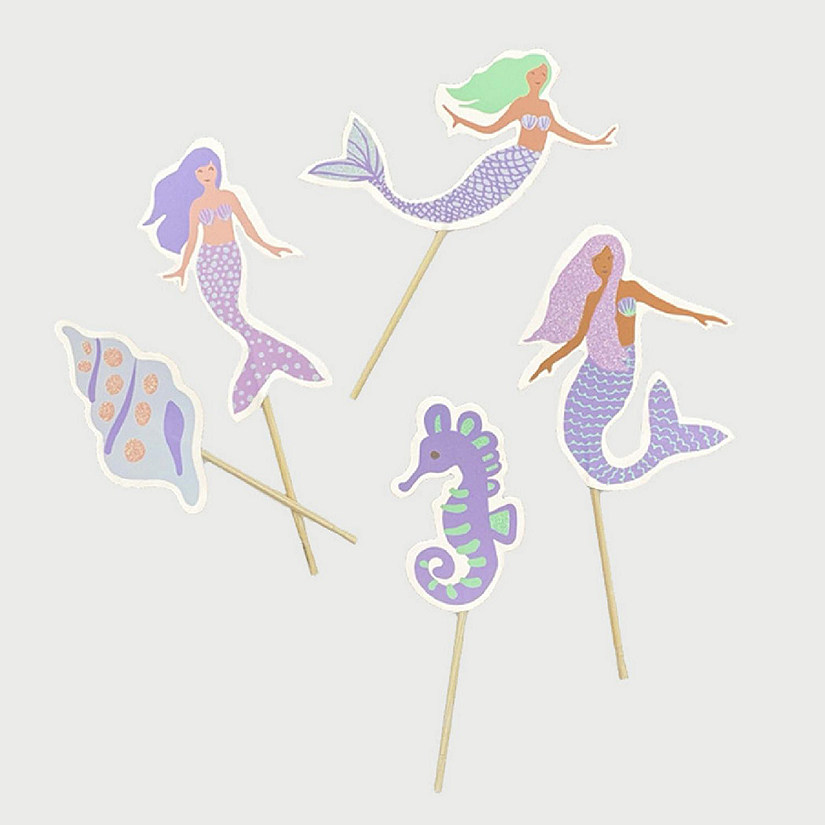 Magical Mermaid Toppers (10 per pack) Image
