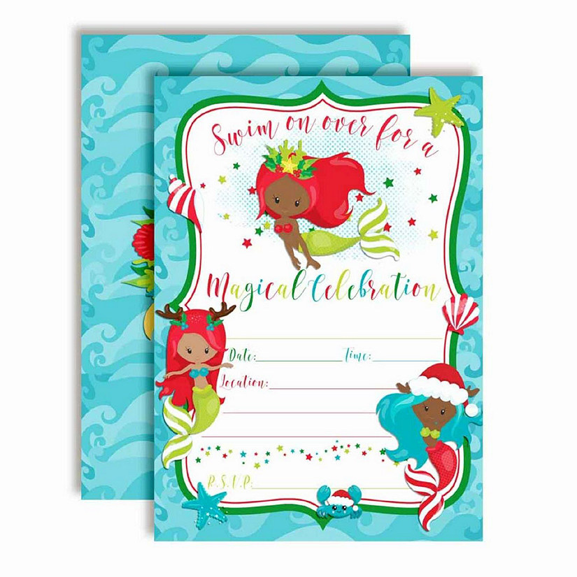 Magical Mermaids Invtiations 40pc. by AmandaCreation Image