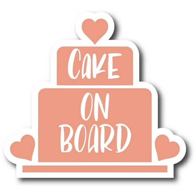 Magnet Me Up Cake On Board Magnet Decal, 5x5.5 Inches, Heavy Duty Automotive Magnet for Car Truck SUV Image