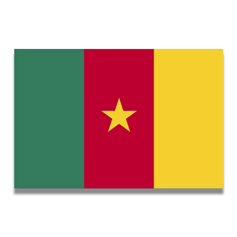 Magnet Me Up Cameroon Cameroonian Flag Car Magnet Decal, 4x6 Inches, Heavy Duty Automotive Magnet for Car, Truck SUV Image