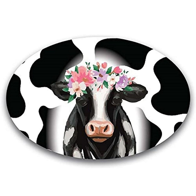 Magnet Me Up Cow Print Magnet Decal, 4x6 Inches, Heavy Duty Automotive Magnet For Car Truck SUV Image