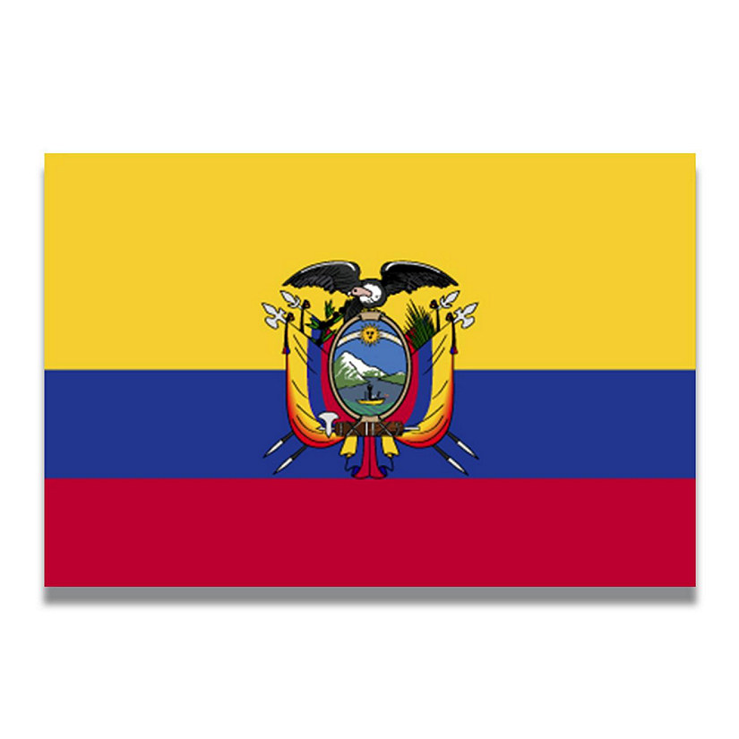 Magnet Me Up Ecuador Ecuadorian Flag Car Magnet Decal 4x6