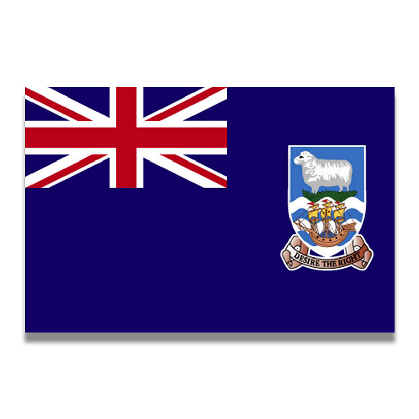 Magnet Me Up Falkland Islands Bristish Flag Car Magnet Decal, 4x6 Inches, Heavy Duty Automotive Magnet for Car, Truck SUV Image