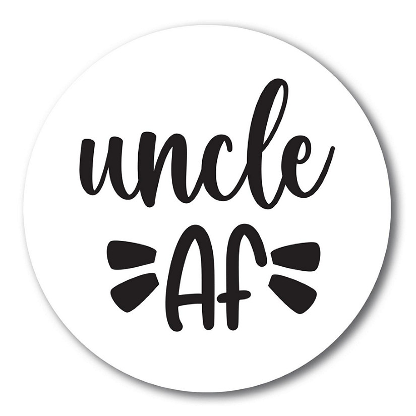 Magnet Me Up Funny Cute Uncle AF Magnet Decal, 5 Inch, Automotive Magnet For Car Truck SUV Or Any Other Magnetic Surface, Perfect Gift For Uncles, Made in USA Image