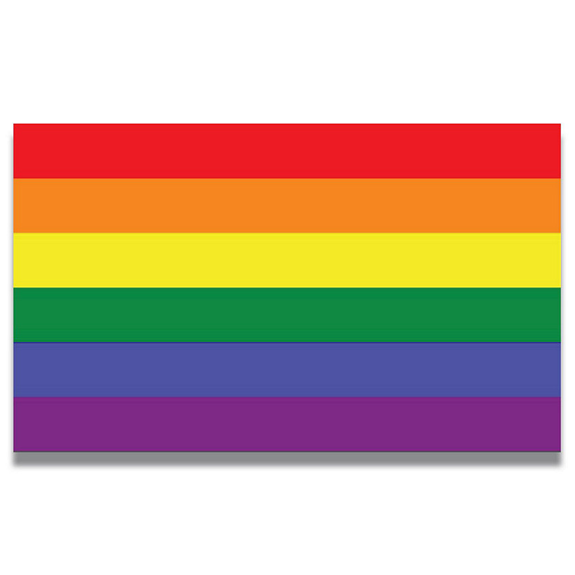 Magnet Me Up Gay Pride LGBTQ Rainbow Flag Car Magnet Decal, 7x12 Inches, Heavy Duty for Car Truck SUV, in Support of LGBTQ Image