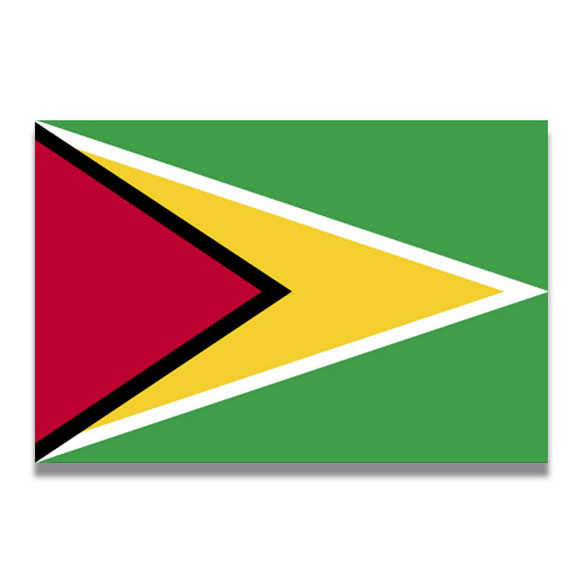 Magnet Me Up Guyana Guyanese Flag Car Magnet Decal, 4x6 Inches, Heavy Duty Automotive Magnet for Car, Truck SUV Image