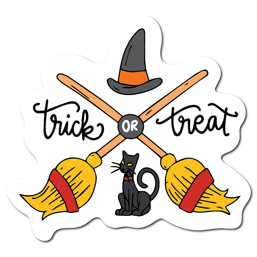 Magnet Me Up Halloween Trick Or Treat Magnet Decal, 5x4.5" Automotive Magnet Image
