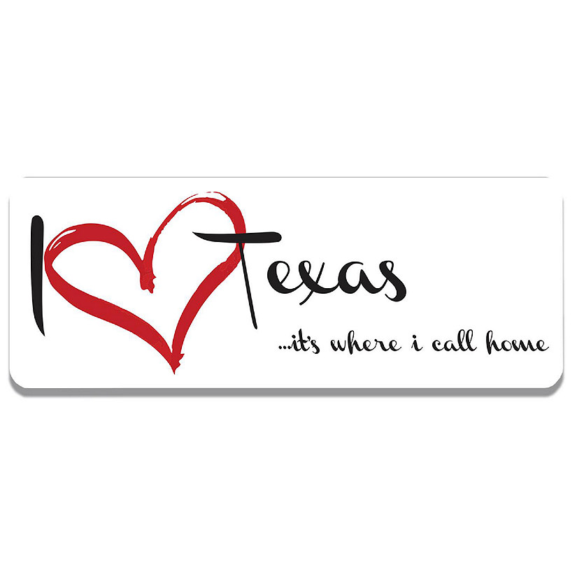 Magnet Me Up I Love Texas, It's Where I Call Home US State Magnet Decal, 3x8 Inches Heavy Duty Automotive Magnet for Car Truck SUV Image