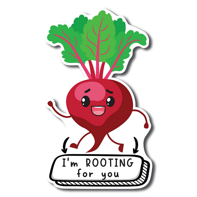 Magnet Me Up I'm Rooting For You Cute Funny Plant Succulent Magnet Decal, 5 inches, Heavy Duty Automotive Magnet For Car Truck SUV Or Any Other Magnetic Surface Image