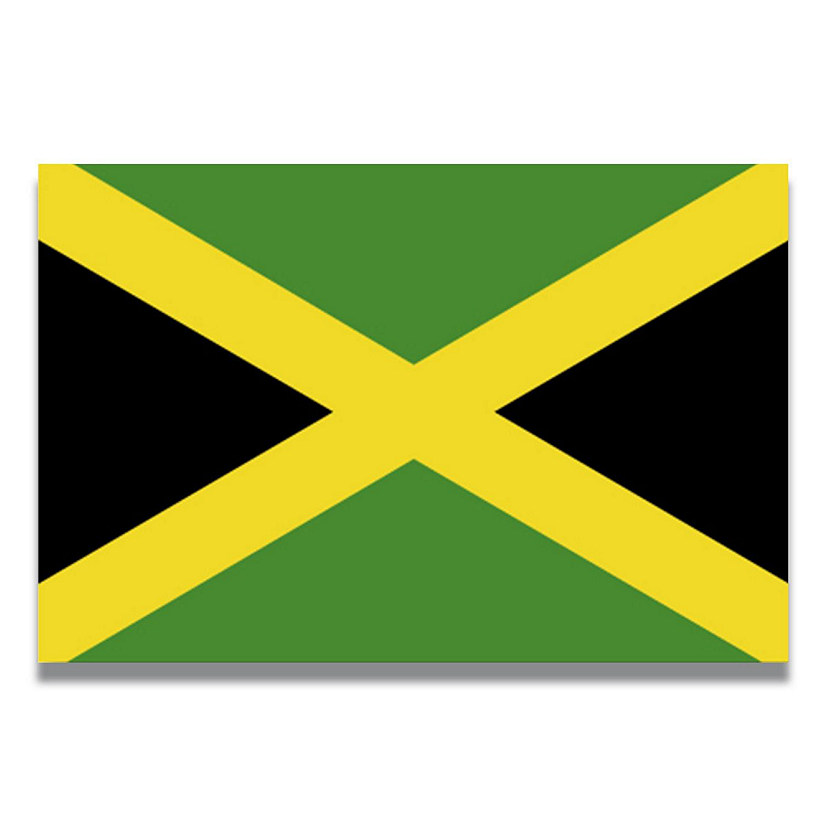 Magnet Me Up Jamaica Jamaican Flag Car Magnet Decal, 4x6 Inches, Heavy Duty Automotive Magnet for Car, Truck SUV Image