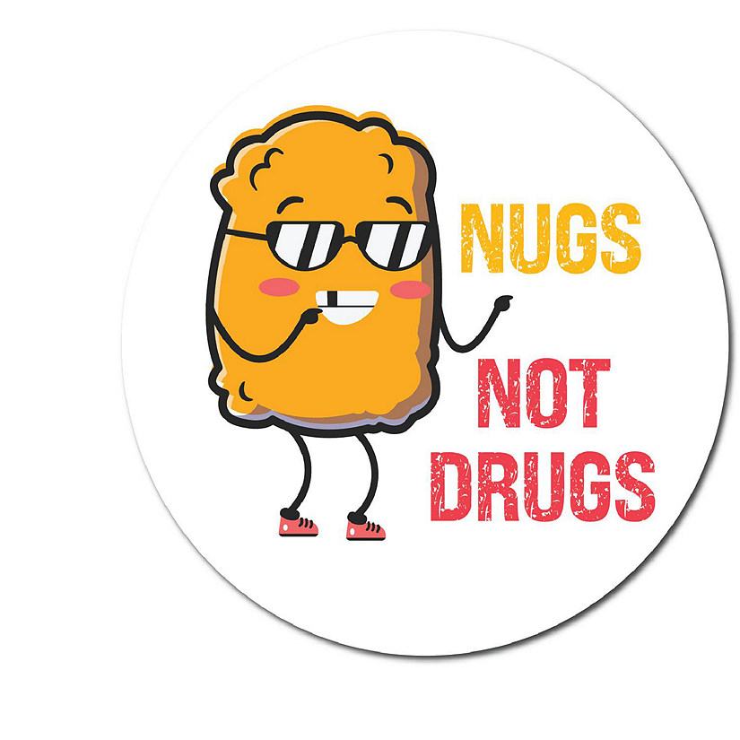Magnet Me Up Nugs Not Drugs Funny Magnet Decal, 5 inch, Heavy Duty Automotive Magnet For Car Truck SUV Or Any Other Magnetic Surface, Perfect Humorous Gift Image