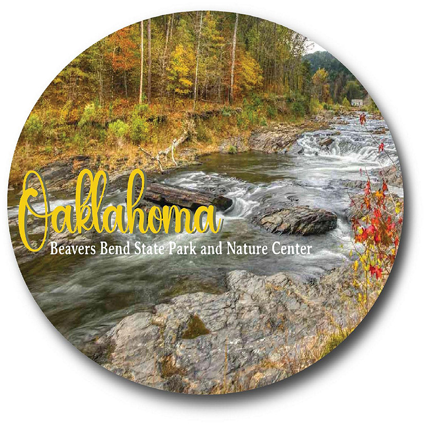 Magnet Me Up Oklahoma Beavers Bend State Park Scenic Oval Magnet Decal, 4x6 inch, Automotive Magnet for Car, Great Souvenir Gift for Nature Image