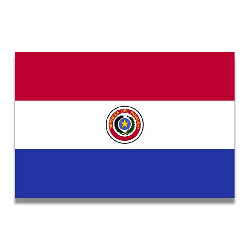 Magnet Me Up Paraguay Paraguayan Flag Car Magnet Decal, 4x6 Inches, Heavy Duty Automotive Magnet for Car, Truck SUV Image